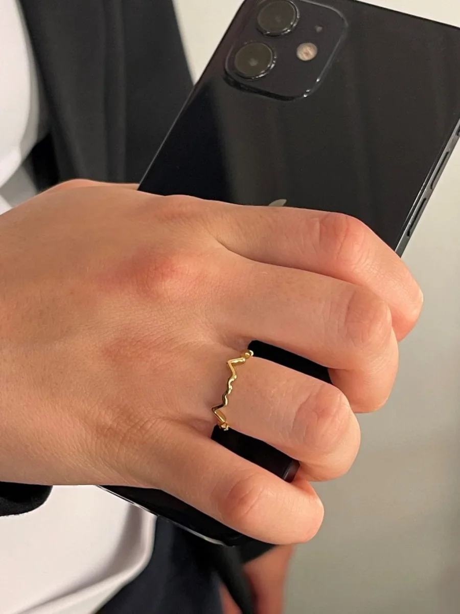 MILANO RING – 14K gullbelagt ring i rustfritt stål, vanntett