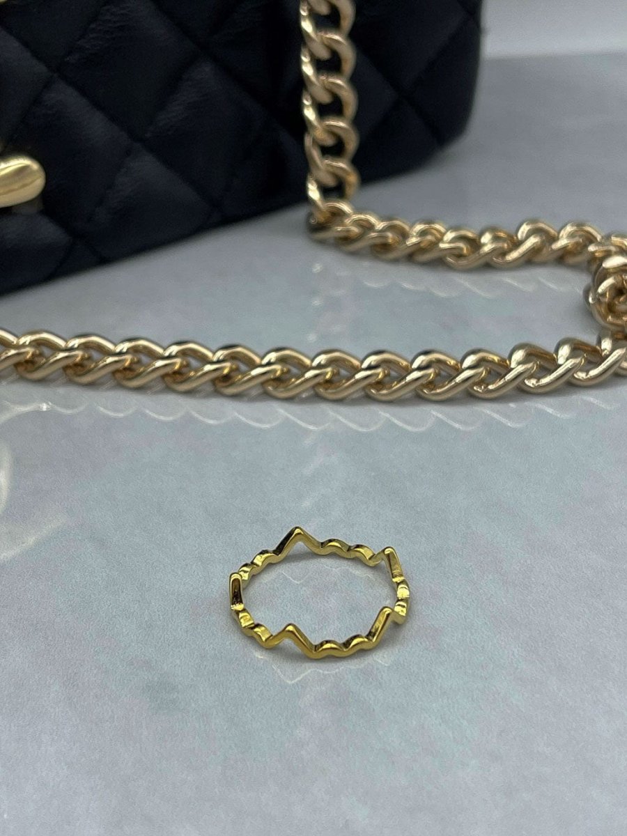 MILANO RING – 14K gullbelagt ring i rustfritt stål, vanntett - Image 4