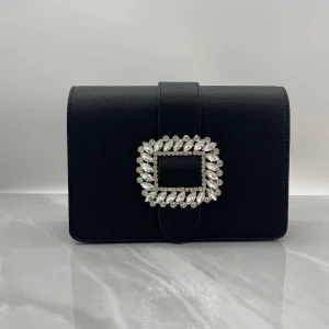 CLASSY BUCKLE BAG - SORT