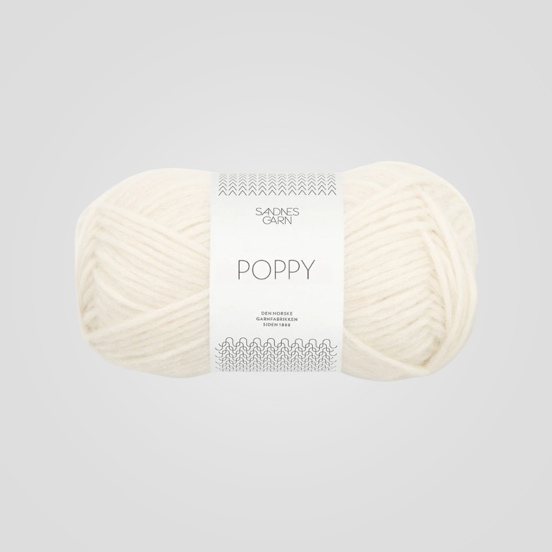 Sandnes Poppy 1002 Hvit - Image 2
